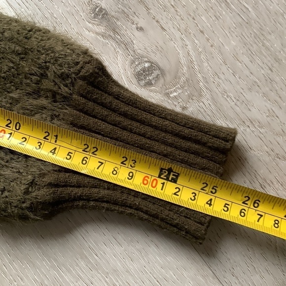 Anthropologie Bethenny Zip-Front Cardigan size S knit jacket olive green - Picture 8 of 13